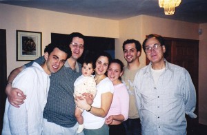 Antonio Munno con la famiglia